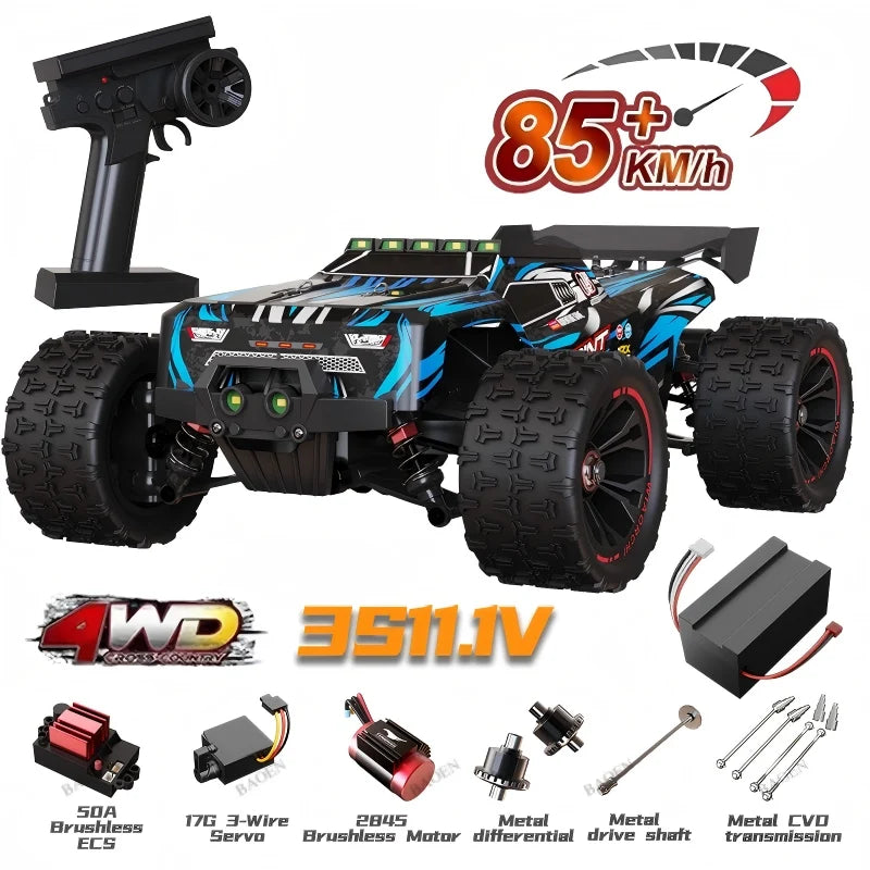 PRO 85KM/H High Speed RC Car Brushless 4WD Off-Road Drift Remote Control Car 1:16 Professional Racing Cars SCY9522 50KM/H