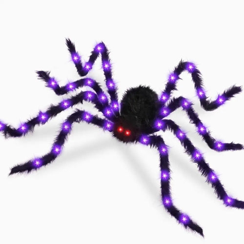 Load image into Gallery viewer, 8 Modes Halloween Spider Web Lights Waterproof Glow LED Spider Net 5m Triangle Luminous Halloween Spider Indoor Outdoor
