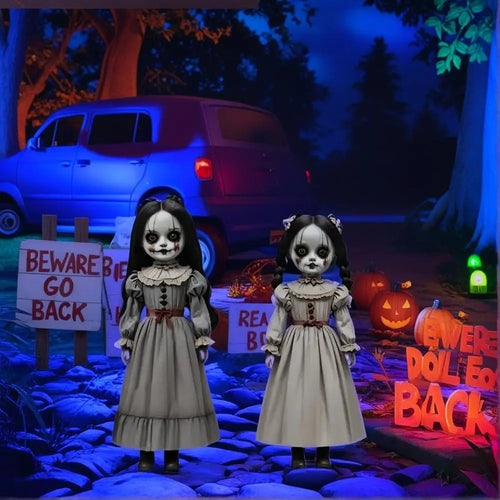 Load image into Gallery viewer, 2pcs Halloween Ghost Doll Ground Insertion Decoration Horror Style Outdoor Courtyard Logo Decoration
