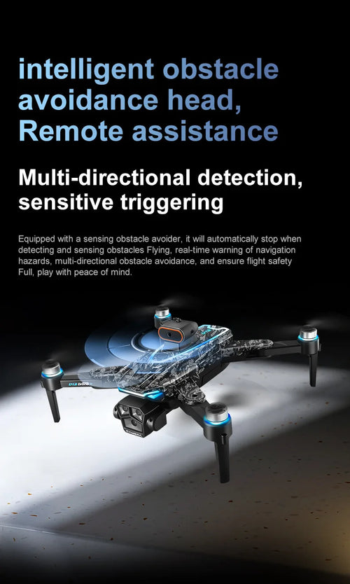 Load image into Gallery viewer, New D13 Drone 4K with Screen Remote Control Professional Brushless Motor Laser Obstacle Avoidance Foldable Quadcopter RC Toy
