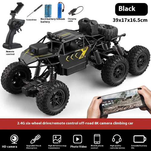 Load image into Gallery viewer, Trendy And Cool Oversized Remote Four-Wheel Drive Climbing Big Foot Car, Six Wheel Drive Racing Car, Boys&#39; Charging Toy Car
