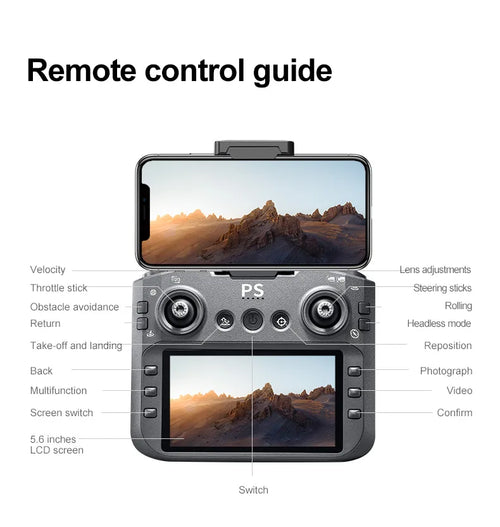 Load image into Gallery viewer, New D13 Drone 4K with Screen Remote Control Professional Brushless Motor Laser Obstacle Avoidance Foldable Quadcopter RC Toy
