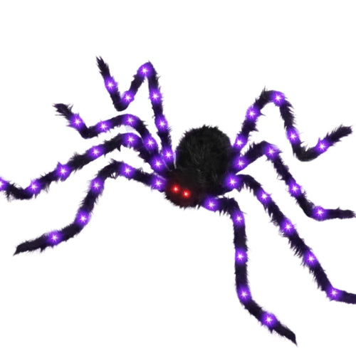 Load image into Gallery viewer, 8 Modes Halloween Spider Web Lights Waterproof Glow LED Spider Net 5m Triangle Luminous Halloween Spider Indoor Outdoor
