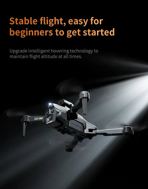 Load image into Gallery viewer, New K10Max Mini Drone 4K Professinal Three Camera Wide Angle Optical Flow Localization Four-way Obstacle Avoidance RC Quadcopter
