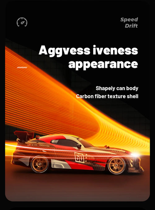 Load image into Gallery viewer, High Speed Driftable Remote Control Racing Car Kids Toys Electric RC Car Competitive Retrofittable Tire 4WD Model
