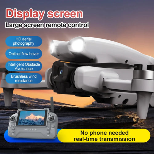 Load image into Gallery viewer, New LF812 Drone FPV Professional HD Aerial 8K Dual Camera Large Screen Remote No Phone Obstacle Brushless Foldable RC Quadcopter

