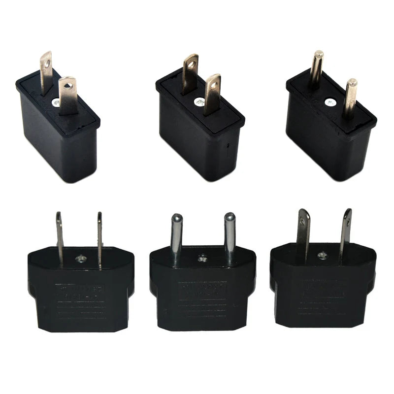 US to EU AU FR DE AC Power Plug Adapter Travel Adaptor Convertor