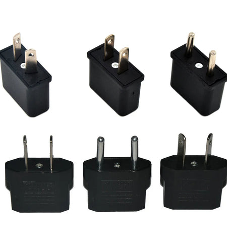 US to EU AU FR DE AC Power Plug Adapter Travel Adaptor Convertor