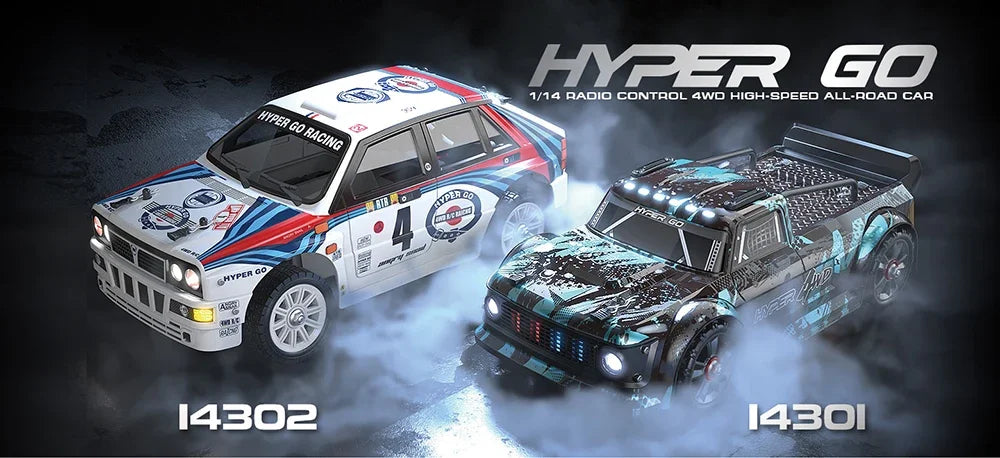 Hyper Go MJX 14301 14302 14303 1 / 14 4WD RC car 65 km / h brushless 2.4G remote control car off road high speed RC cars toys