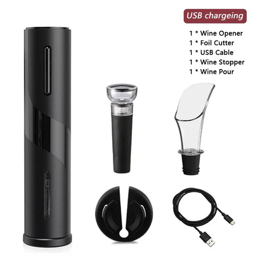 Load image into Gallery viewer, Electric Wine Opener Foil Cutter Jar Opener Kitchen Gadget
