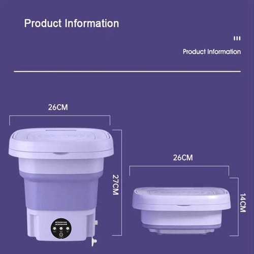 Load image into Gallery viewer, 8 Liter Foldable Mini Washing Machine
