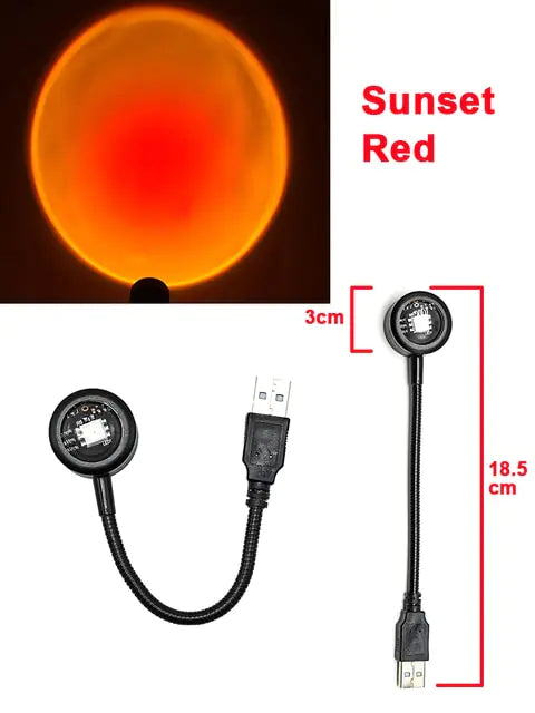 Load image into Gallery viewer, Sunset Lamp Night Light Room Projector
