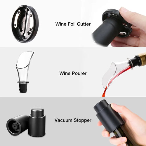 Load image into Gallery viewer, Electric Wine Opener Foil Cutter Jar Opener Kitchen Gadget
