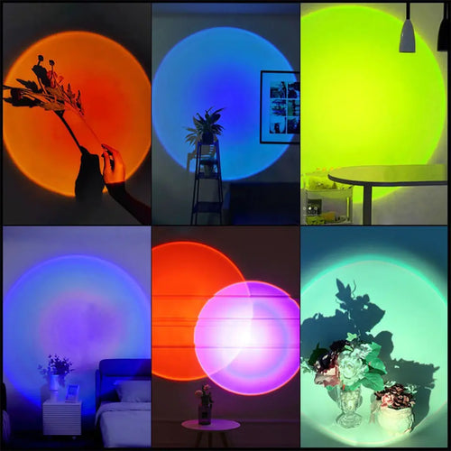 Load image into Gallery viewer, Sunset Lamp Night Light Room Projector
