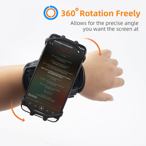 Load image into Gallery viewer, Removable Rotating Sports Phone Wristband Arm Bag
