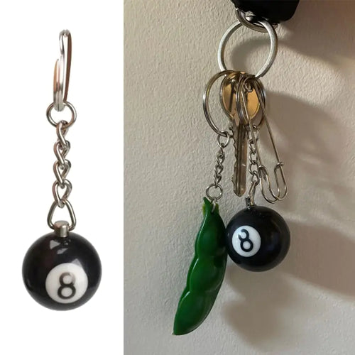 Load image into Gallery viewer, Fashion Creative Billiard Pool Keychain
