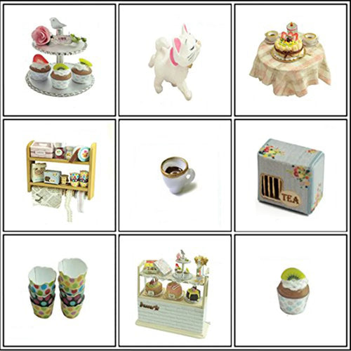 Load image into Gallery viewer, DIY Miniature Dollhouse Kit with Dust Cover
