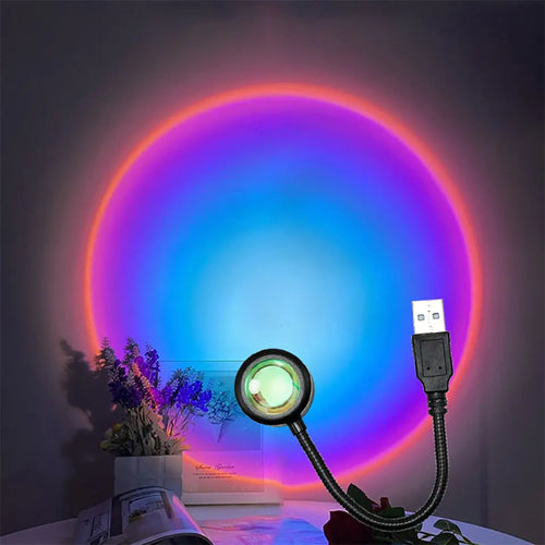 Load image into Gallery viewer, Sunset Lamp Night Light Room Projector
