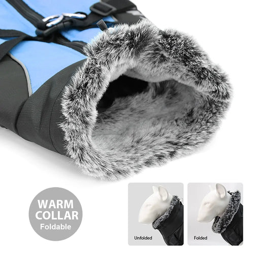 Load image into Gallery viewer, Waterproof Thicken Winter Dog Coat with Harness for Medium to Large Dogs
