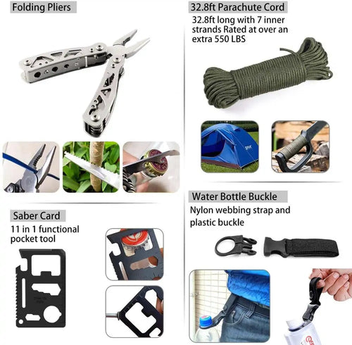 Load image into Gallery viewer, EDC Survival Gear Tool Kit 47 IN 1 Emergency SOS Survival Tools
