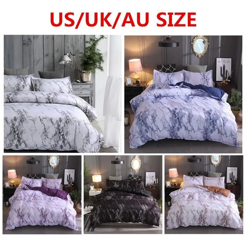 Load image into Gallery viewer, Marble Duvet Cover Bedding Sets
