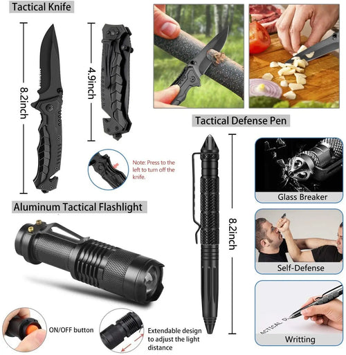 Load image into Gallery viewer, EDC Survival Gear Tool Kit 47 IN 1 Emergency SOS Survival Tools
