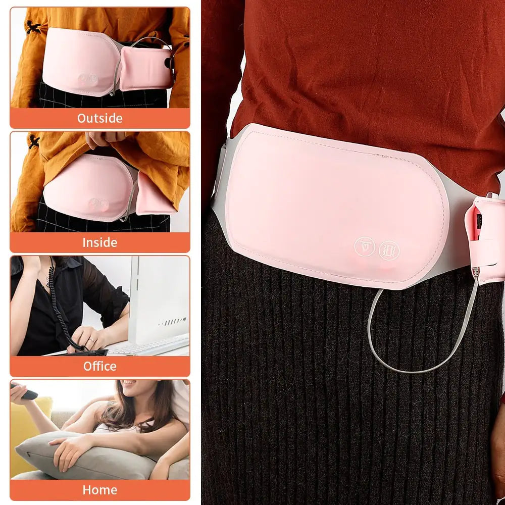 Period pain, Electric Heated Waist Band Electric Abdominal Massager