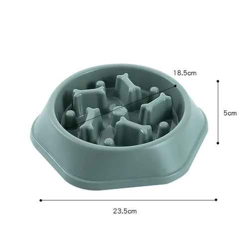 Load image into Gallery viewer, Slow Feeder Bone Design Pet Bowl
